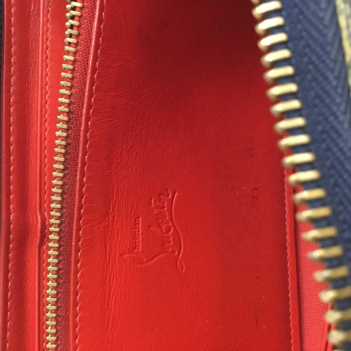 ✨美品✨ルブダン 長財布 ラウンドジップ パネトーネ スタッズ レザー