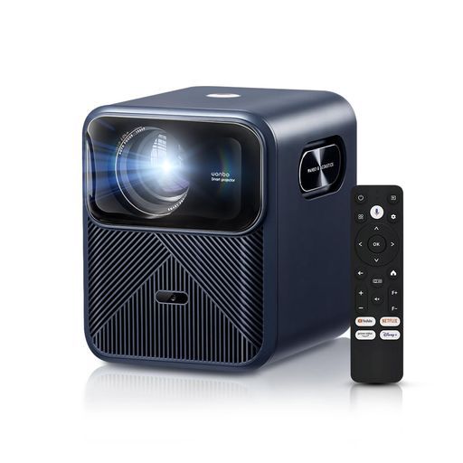 AndroidTV11.0搭載 16Wスピーカー 完全密閉防塵 WanboMozart1Proプロジェクター4K900ANSIフルHDスタンド内蔵10000 アプリダウンロード