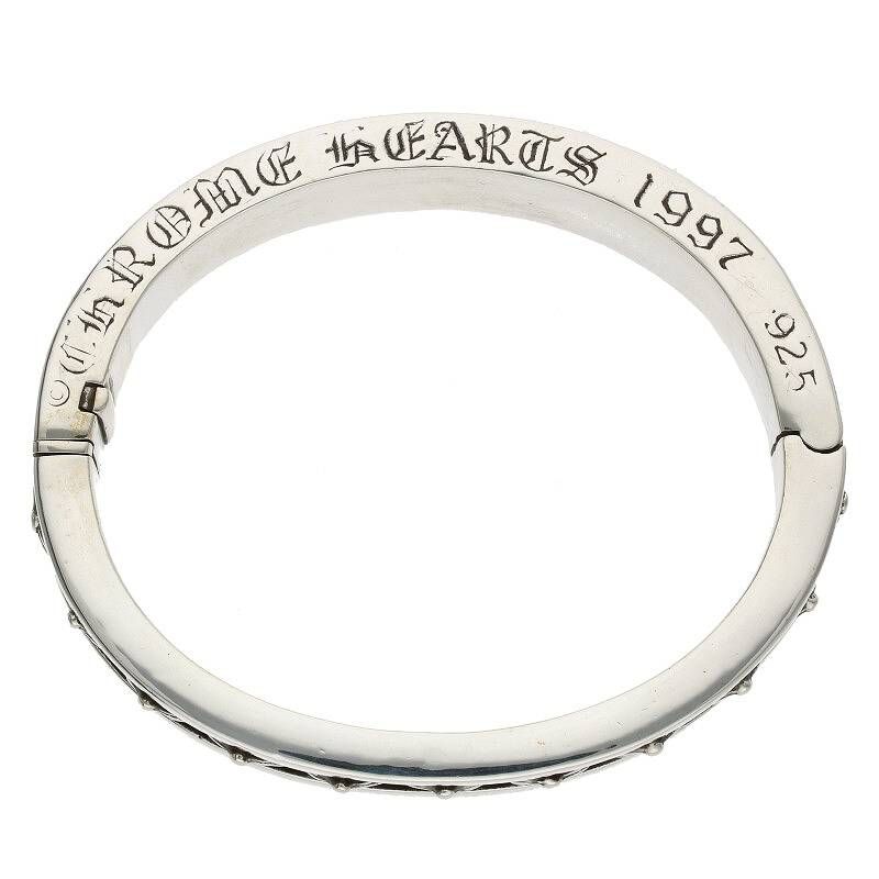 CHROME HEARTS ナロー V バンド CH プラス バングル CHROME HEARTS クロムハーツ オールドモデル ダイヤモンド CH