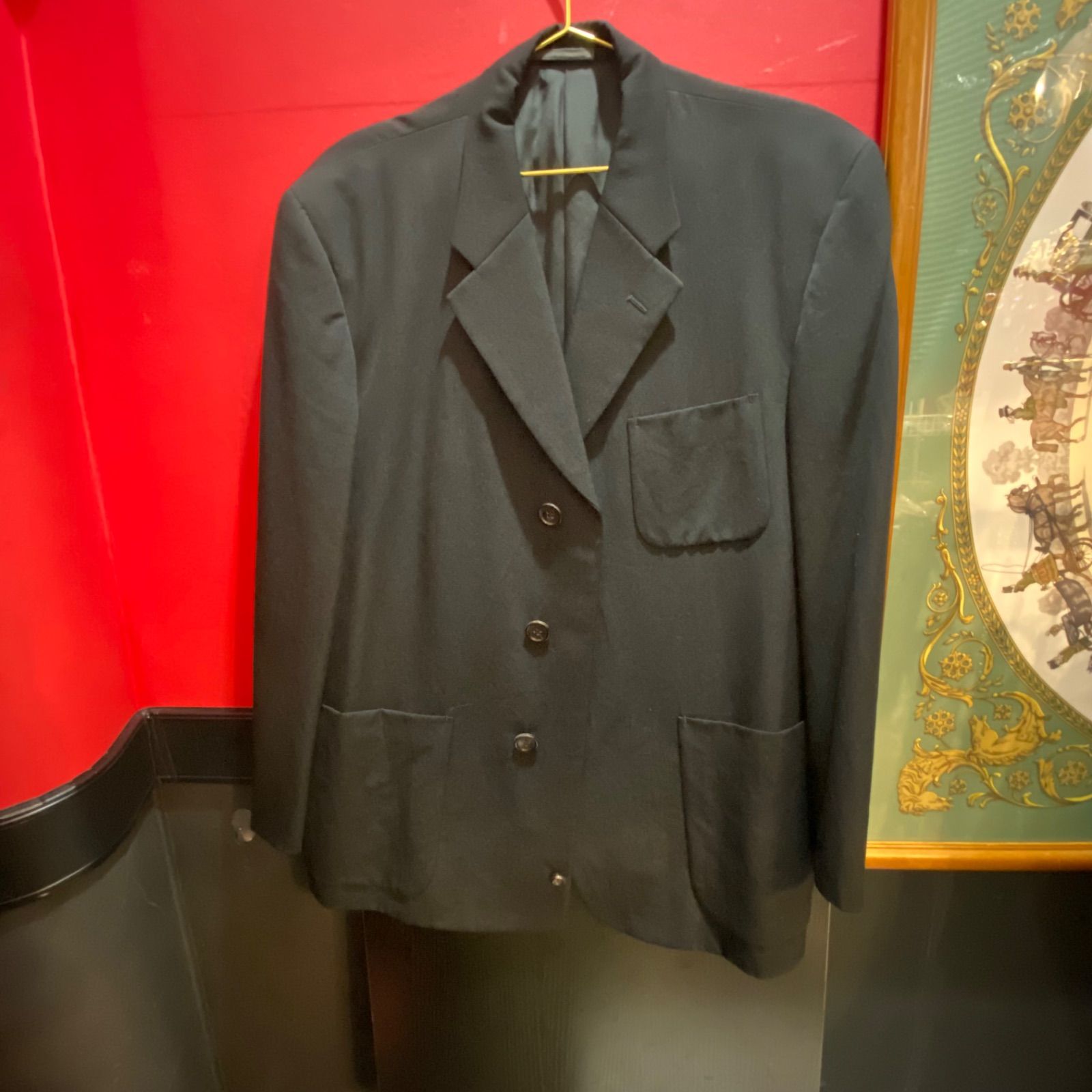 80s 希少 デカオム コムデギャルソンオム 2B スーツ セットアップ M