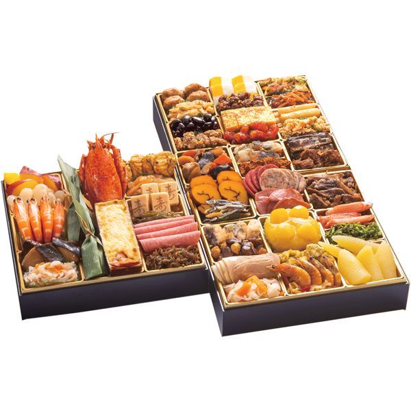 予約 12月29日～30日お届け おせち 博多久松 和洋折衷本格料亭おせち 博多 三段重 4～5人前人前 48品 冷凍品 2026 お節 御節 おせち料理 お節料理 御節料理 自宅用 和食 洋食 和風 洋風 特選 惣菜 お取り寄せ