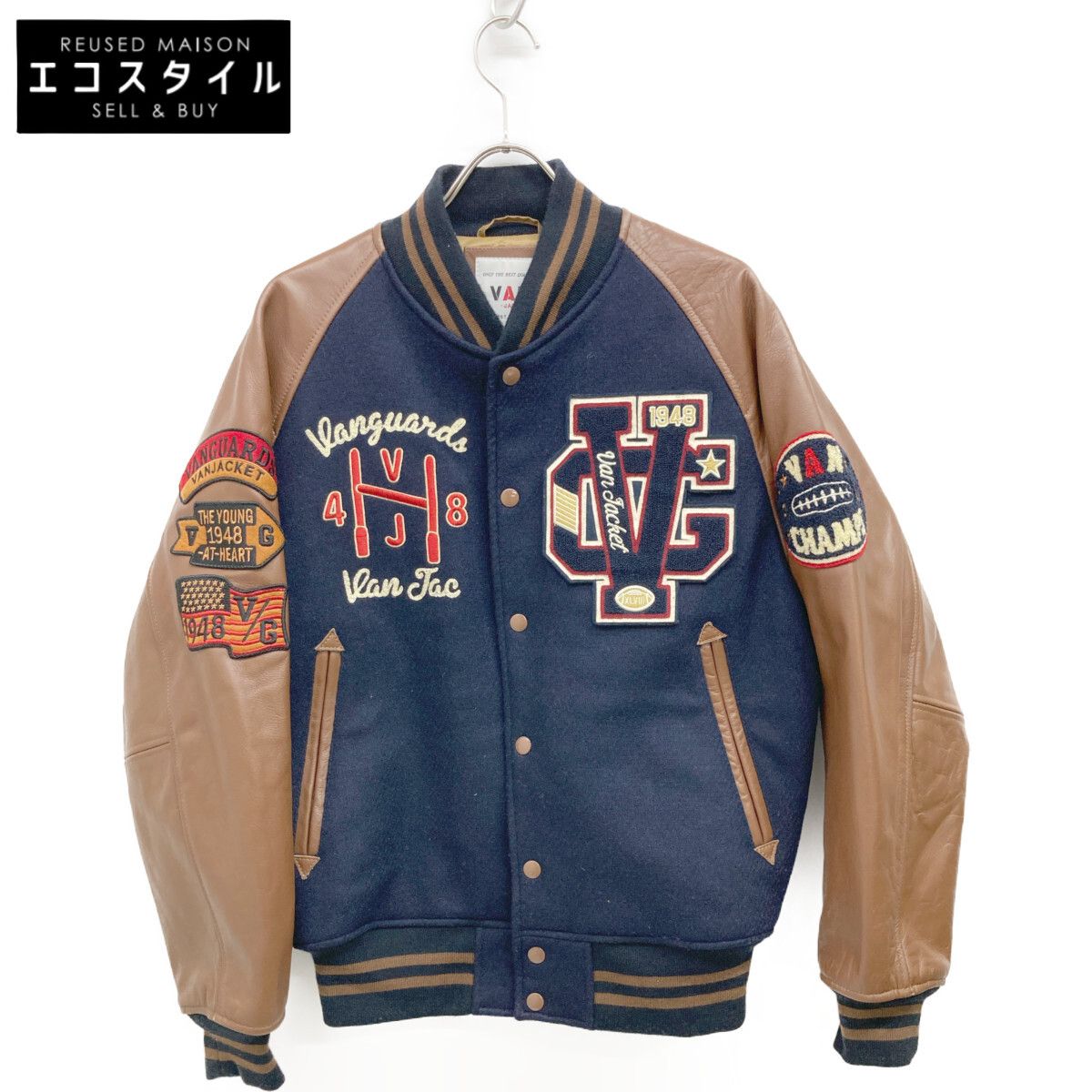 VAN JACKET ヴァンジャケット 2019 ﾈｲﾋﾞｰ×ﾌﾞﾗｳﾝ JW-19502 ﾌﾟﾚﾐｱﾑ