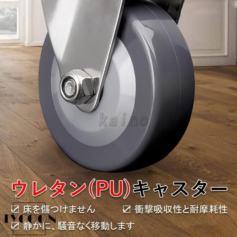 産業用 キャスター ホイール 63 75 100 125 Mm 自在キャスター 4 M12