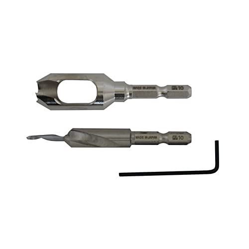 3.5×10×10mm_単品 スターエム 58S-S3510 皿取錐u0026埋木錐セット 3.5×10×10