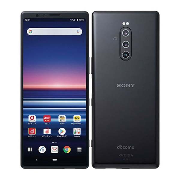 中古】 SO-03L Xperia 1 ブラック SIMフリー 本体 ドコモ スマホ