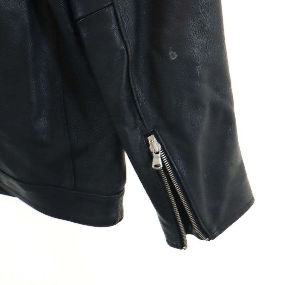 美品✨ FREAK'S STORE シングルライダース やぎ革 L ブラック フリークスストア 長袖 レザー シングルライダースジャケット XL