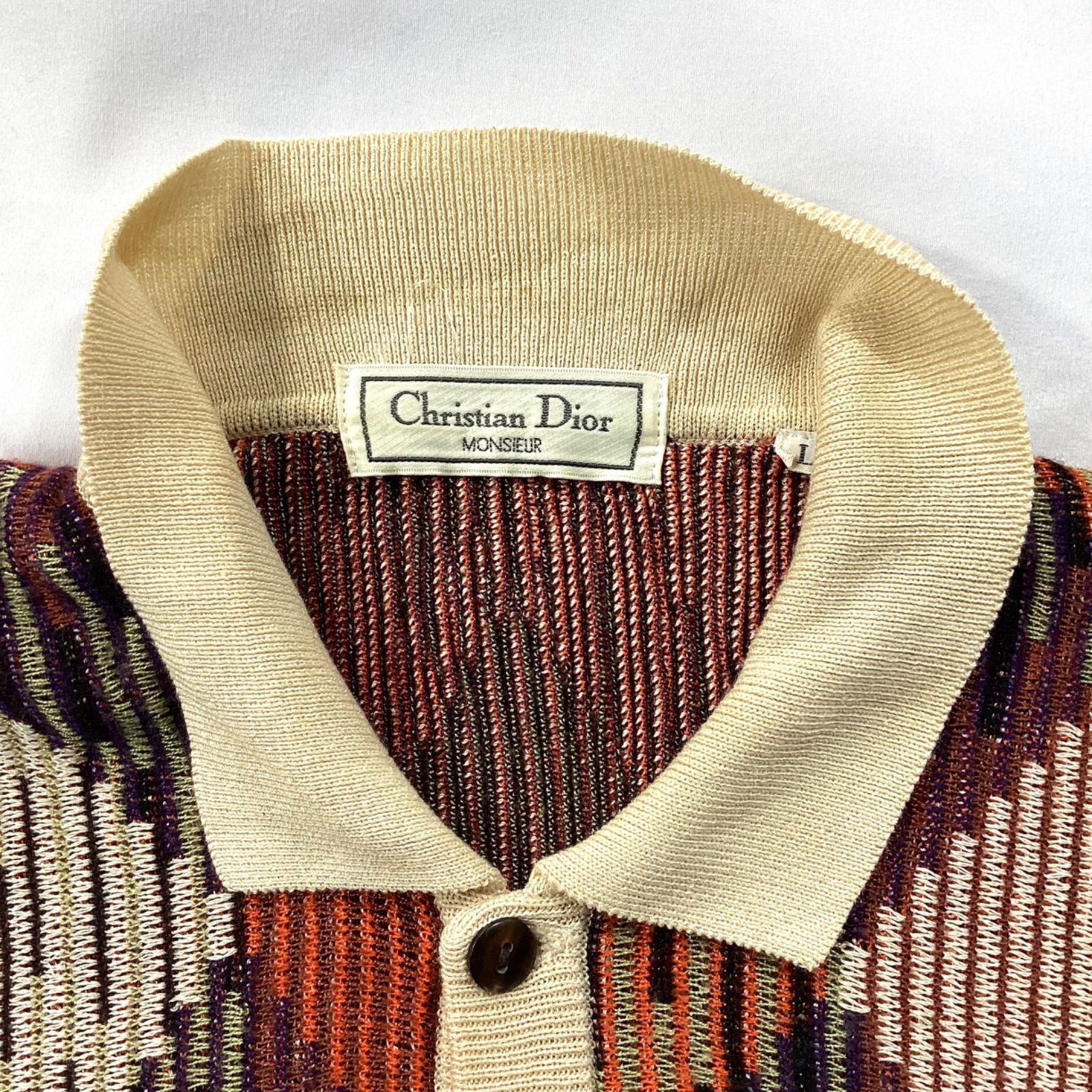 vintage Christian Dior SPORT 2枚襟 ニットポロ vintage Christian Dior SPORT 2枚襟 ニットポロ - メルカリ