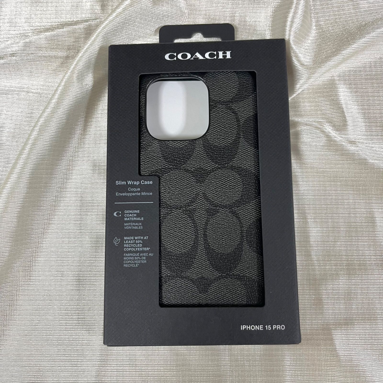 新品】COACH IPHONE 15 PRO ケース・シグネチャー キャンバス - メルカリ