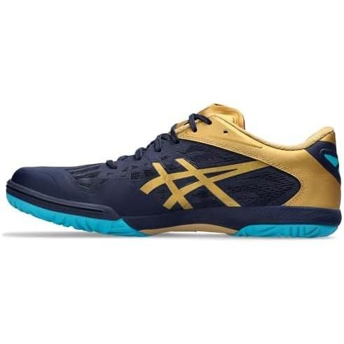 アシックス ASICS 卓球シューズ アタック ドミネイト FF 2 ユニセックス 1073A010-403 ピーコート|Pゴールド 26cm