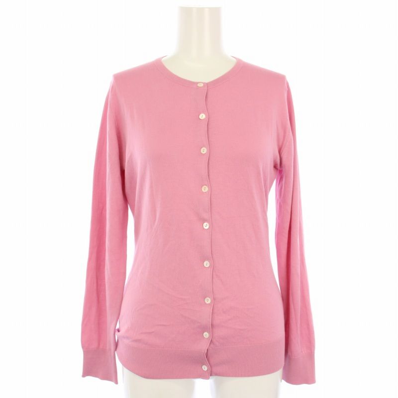 JOHN SMEDLEY ピンク ボタン付き　カーディガン ノースリーブ JOHN SMEDLEY ピンク ボタン付き カーディガン ノースリーブ
