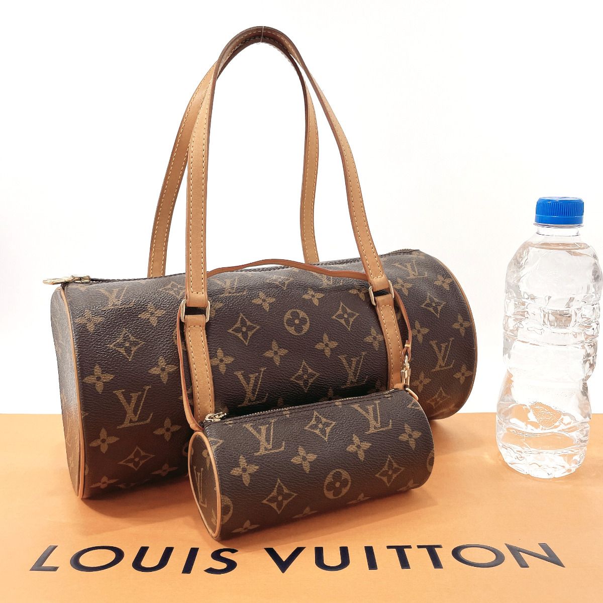 LOUIS VUITTON モノグラム SP0063 パピヨン30 M51385 レザー(茶