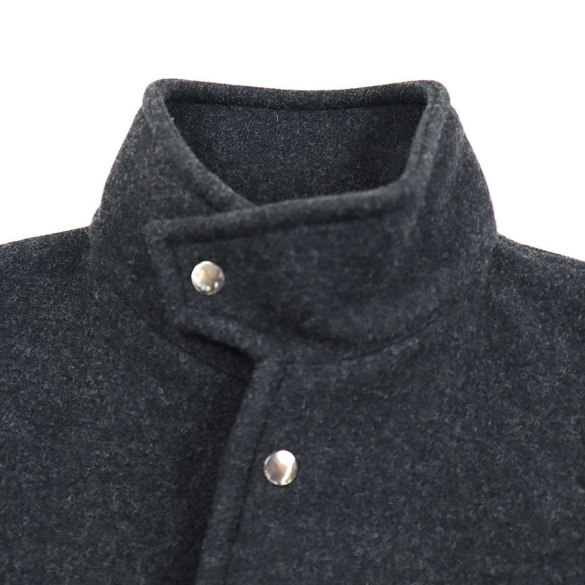jil sander + グレー メルトンシャツコート 44 jil sander + グレー メルトンシャツコート 44