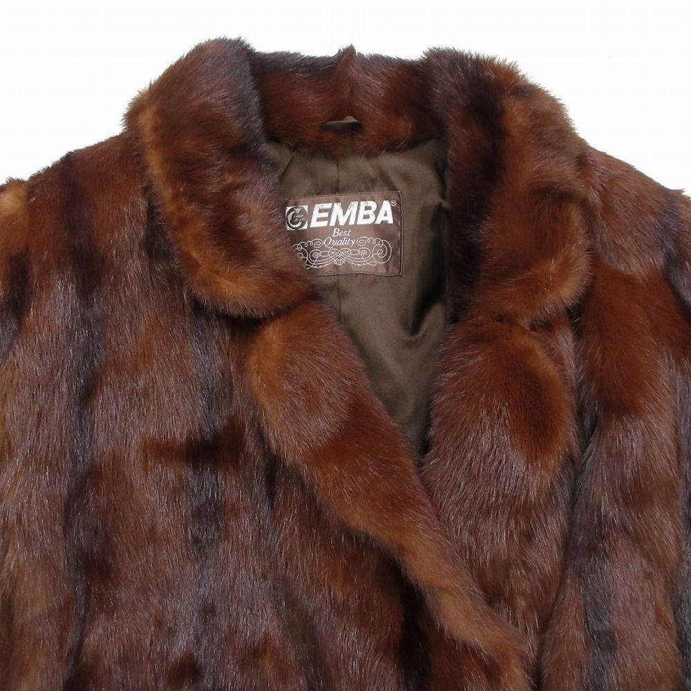 美品✨ EMBA エンバ コリンスキー 毛皮コート リアルファー 美品 EMBA