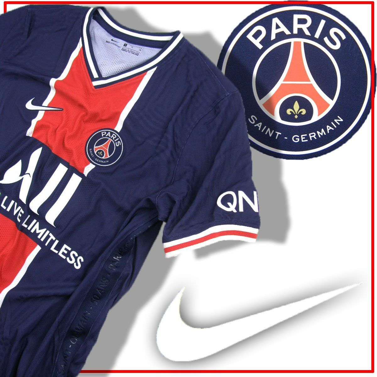 【新品】 Paris Saint-Germain × NIKE / パリサンジェルマン × ナイキ 50周年記念 ホーム オーセンティック ユニフォーム VAPOR MTCH JSY PSG サッカー