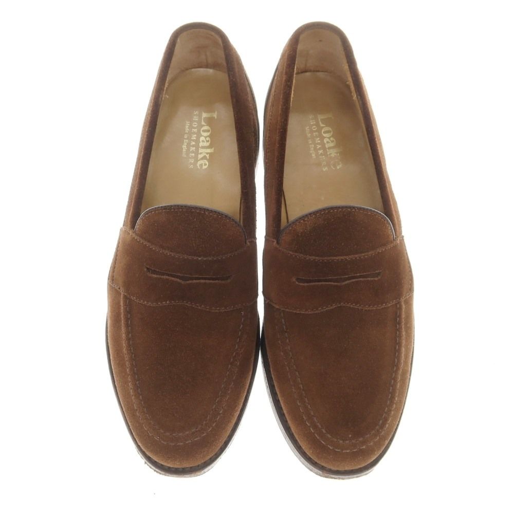 中古】ローク Loake スエード コインローファー ブラウン【サイズ5 1 