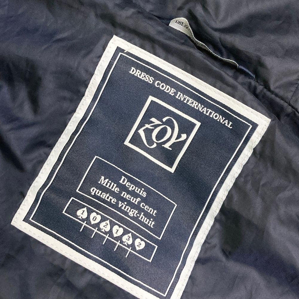 サイズ：3 ZOY ゾーイ 中綿ジップベスト チェック柄 ネイビー系 [240101487027] ゴルフウェア メンズ ストスト