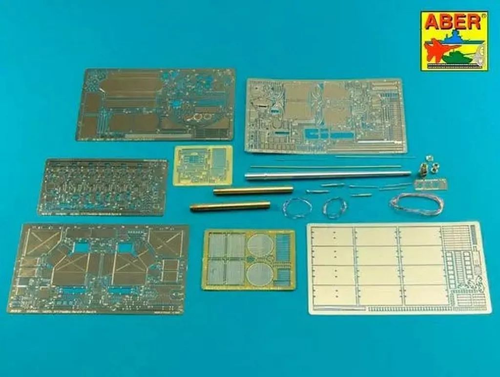 プラモデル 1|35 パンターA|D型ボックスフルセット エッチング アルミ砲身他 タコム ディテールアップパーツ 35K02T