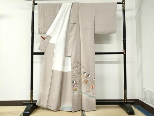 平和屋着物●豪華色留袖 童子遊び 琵琶 暈し染め 金彩 正絹 CAAW7890yc