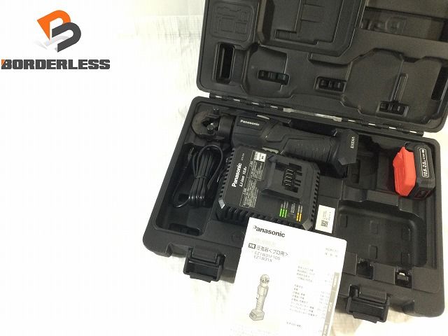 Panasonic パナソニック 10.8V 充電圧着機 EZ1W31F10S-B バッテリー 10.8V 2.0Ah 充電器 ケース付き 107282