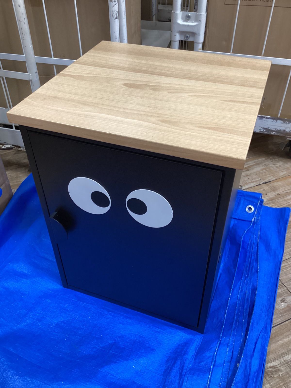 P0180 宅配ボックス シャイニー ウッドブラック 250704-22