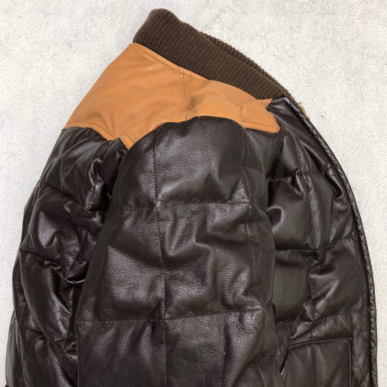SUGAR CANE LEATHER DOWN JACKET オールレザー ダウンジャケット
