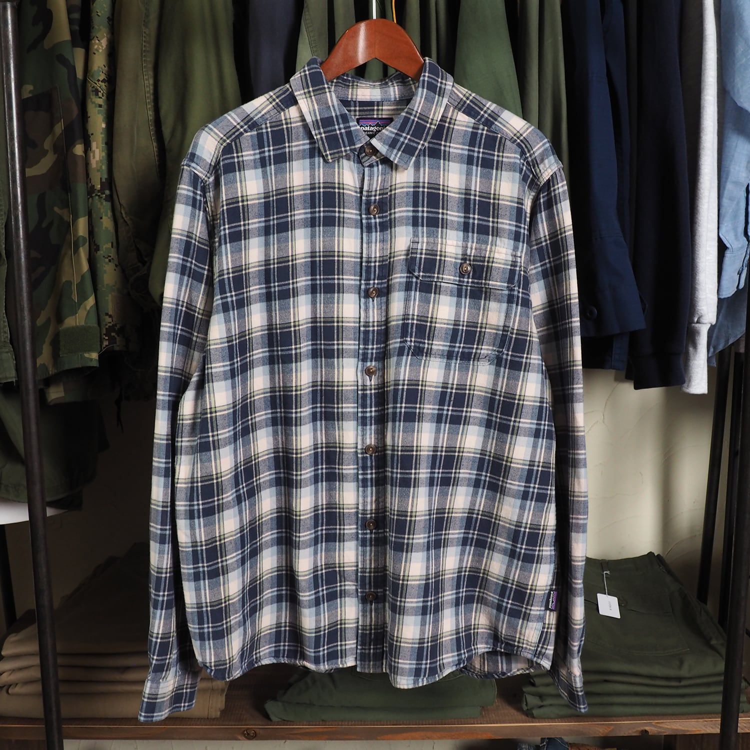 PATAGONIA パタゴニア ネルシャツ ブルー L