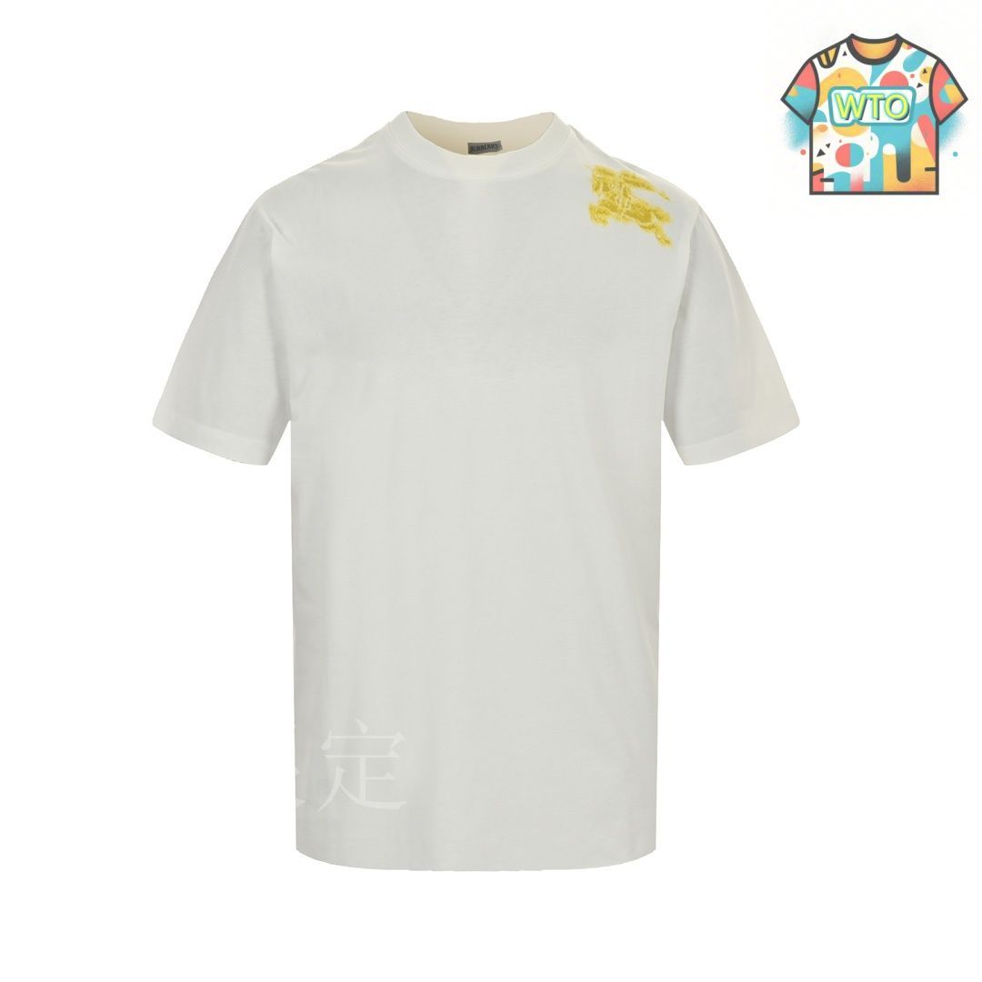 【BURBERRY】24SS最新作★ESS コットンTシャツ 今日特価】Burberry 24ss ショルダーホースプリント T シャツ