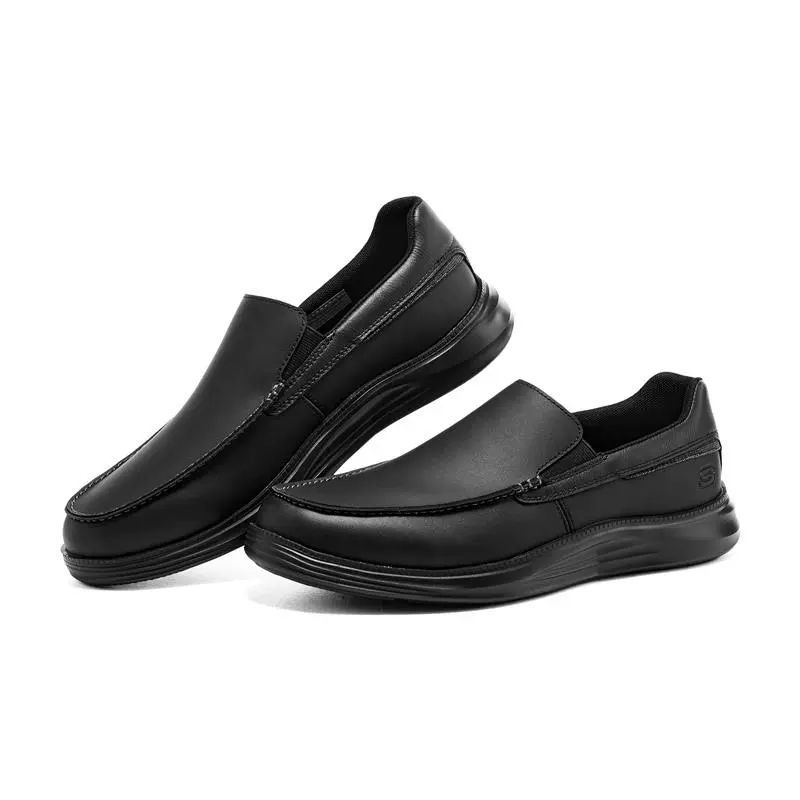 スケッチャーズ スリッポン メンズ 黒 スニーカー 新作 SKECHERS