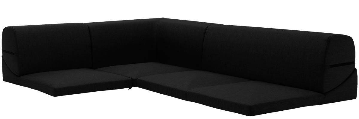 セルタン Cellutane ローソファー 高反発 カバーが洗える 和楽のIMONIA 3点セット ダリアンブラック A573b-564BK