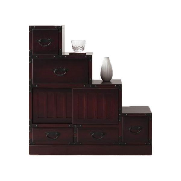 民芸調家具シリーズ☆【階段箪笥☆右】 - メルカリ