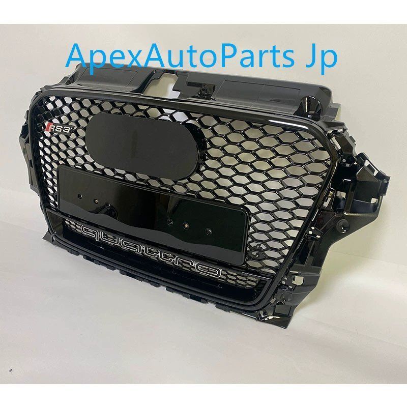 14-16年式 アウディ A3 S3 改造用 RS3スタイル フロントグリルセット FFCRYSTALESIA_COM