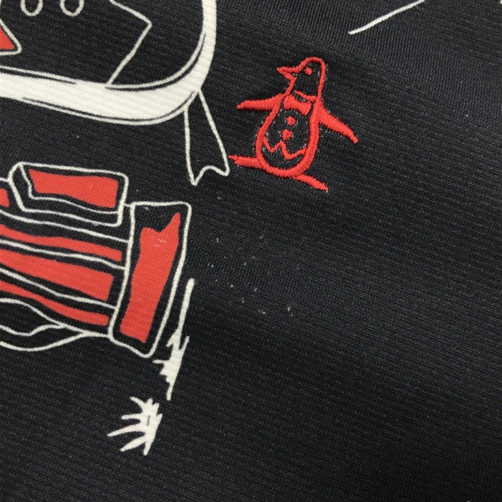 サイズ：LL MUNSING WEAR マンシングウェア  ハーフジップ半袖ワンピース 総柄 ブラック系 [240101437009] ゴルフウェア レディース ストスト Munsingwear MUNSING WEAR マンシングウェア 2024年 ハーフ