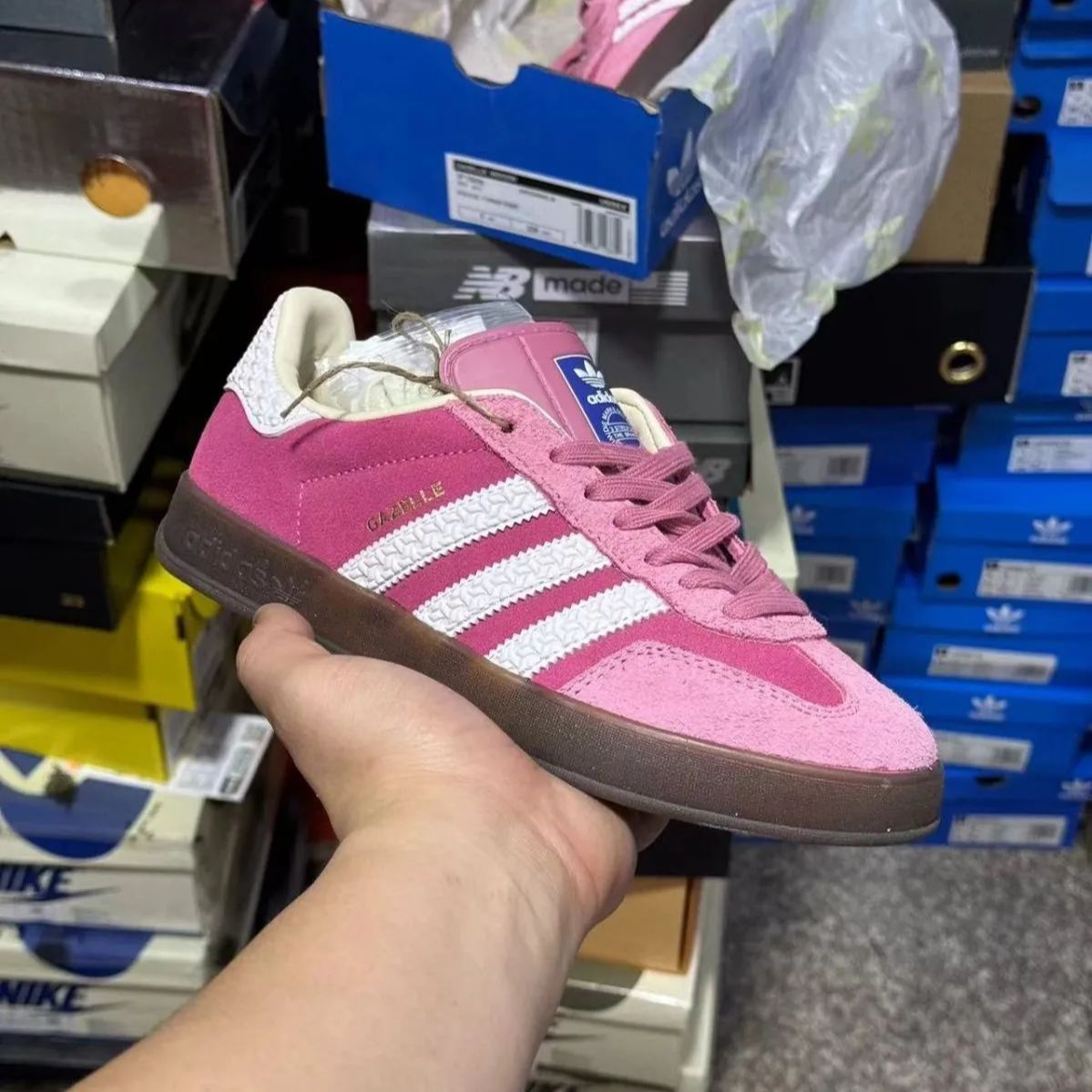 Adidas Gazelle Indoor Pink Cloud White IF1809 アディダス スニーカー