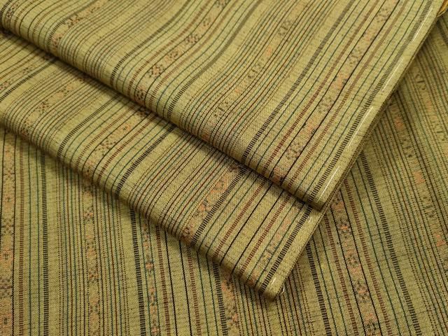 平和屋着物○上質な紬 吉祥間道 正絹 逸品 未使用 CAAS7547yc