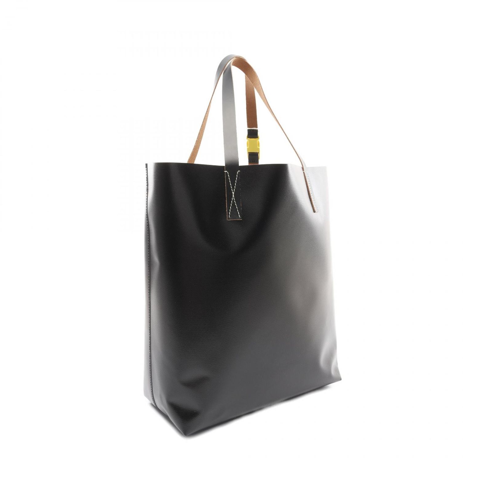 MARNI オフホワイト＆ブラック Tribeca トートバッグ マルニ トート
