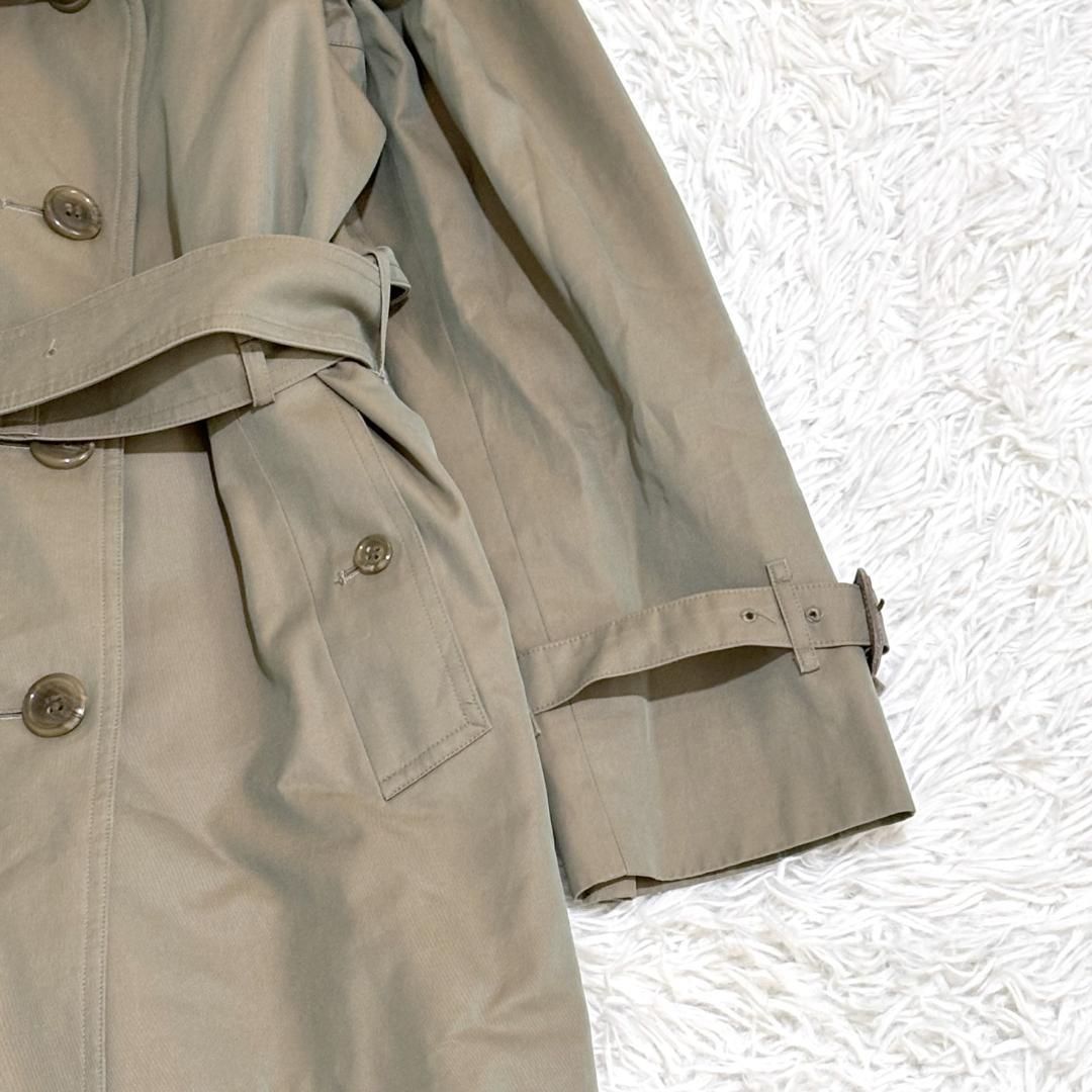 美品バーバリープローサム トレンチコート ロング丈 9AR 玉虫色