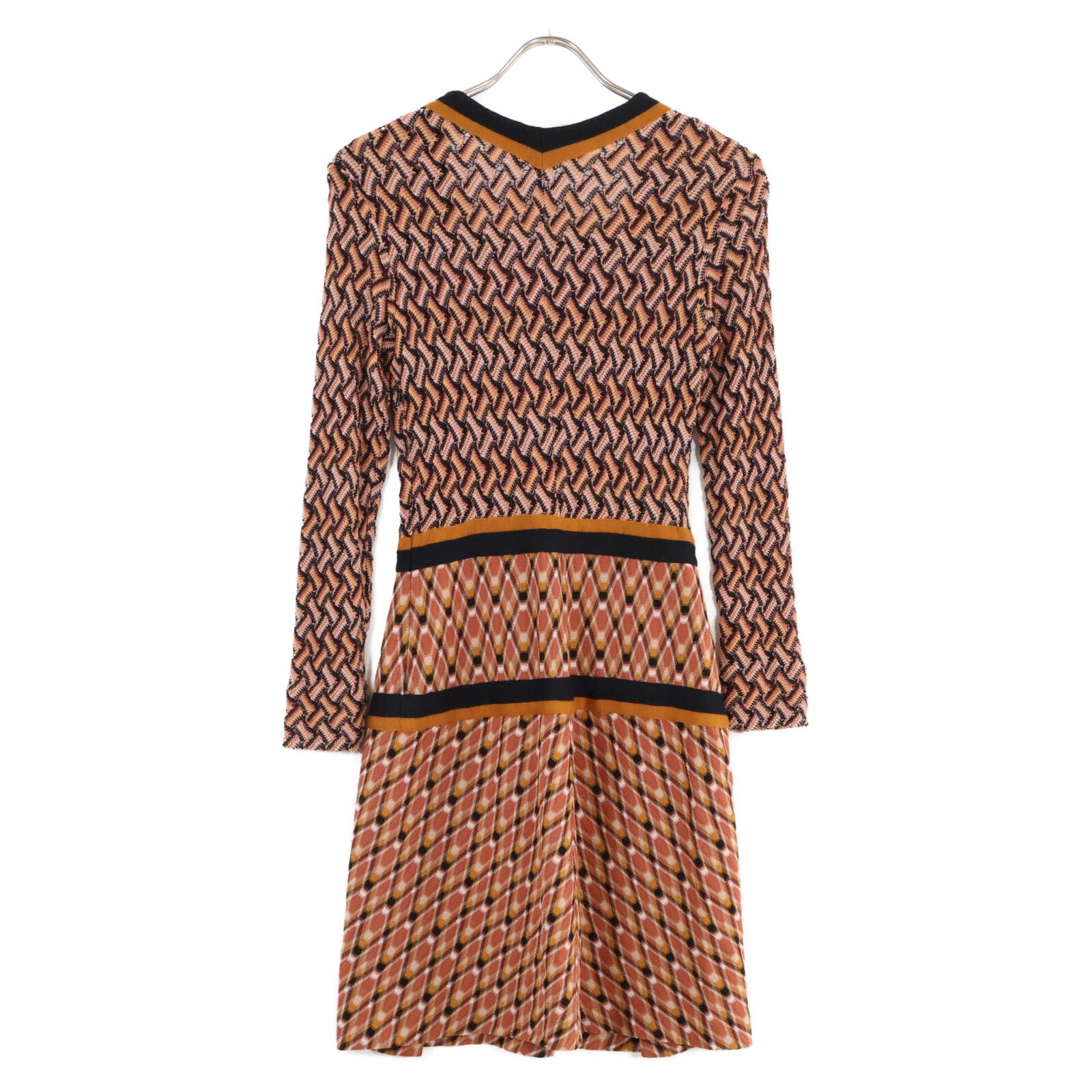 MISSONI ミッソーニ 総柄 スクエアネック ニット 40 - メルカリ