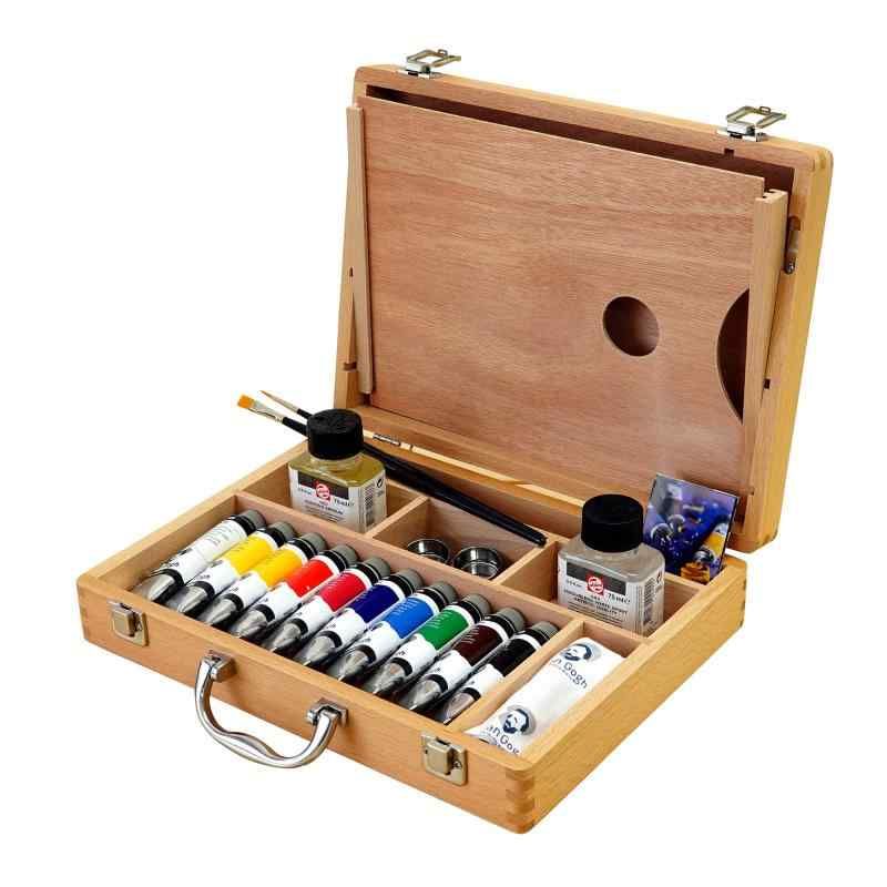 ターレンス ヴァンゴッホ 油絵具セット 木箱入り BASIC-BOX T0284-0510