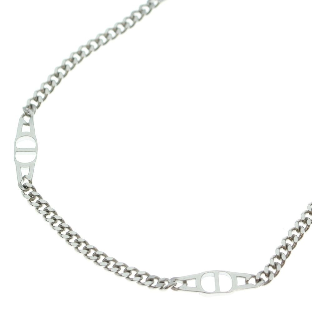 DIOR ディオール CD ICON チェーンネックレス シルバー