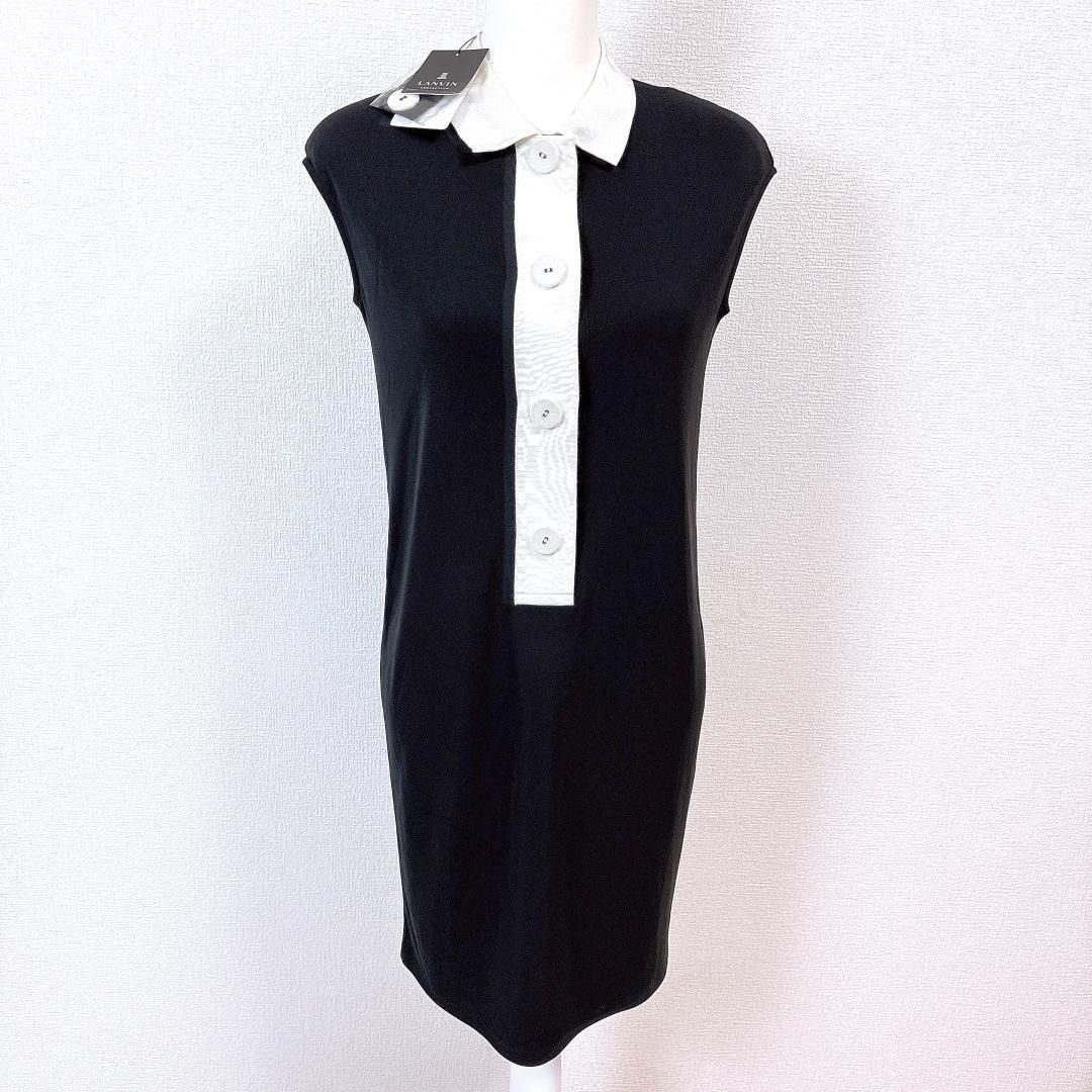 タグ付き♥品 ランバンコレクション ノースリーブワンピース 36