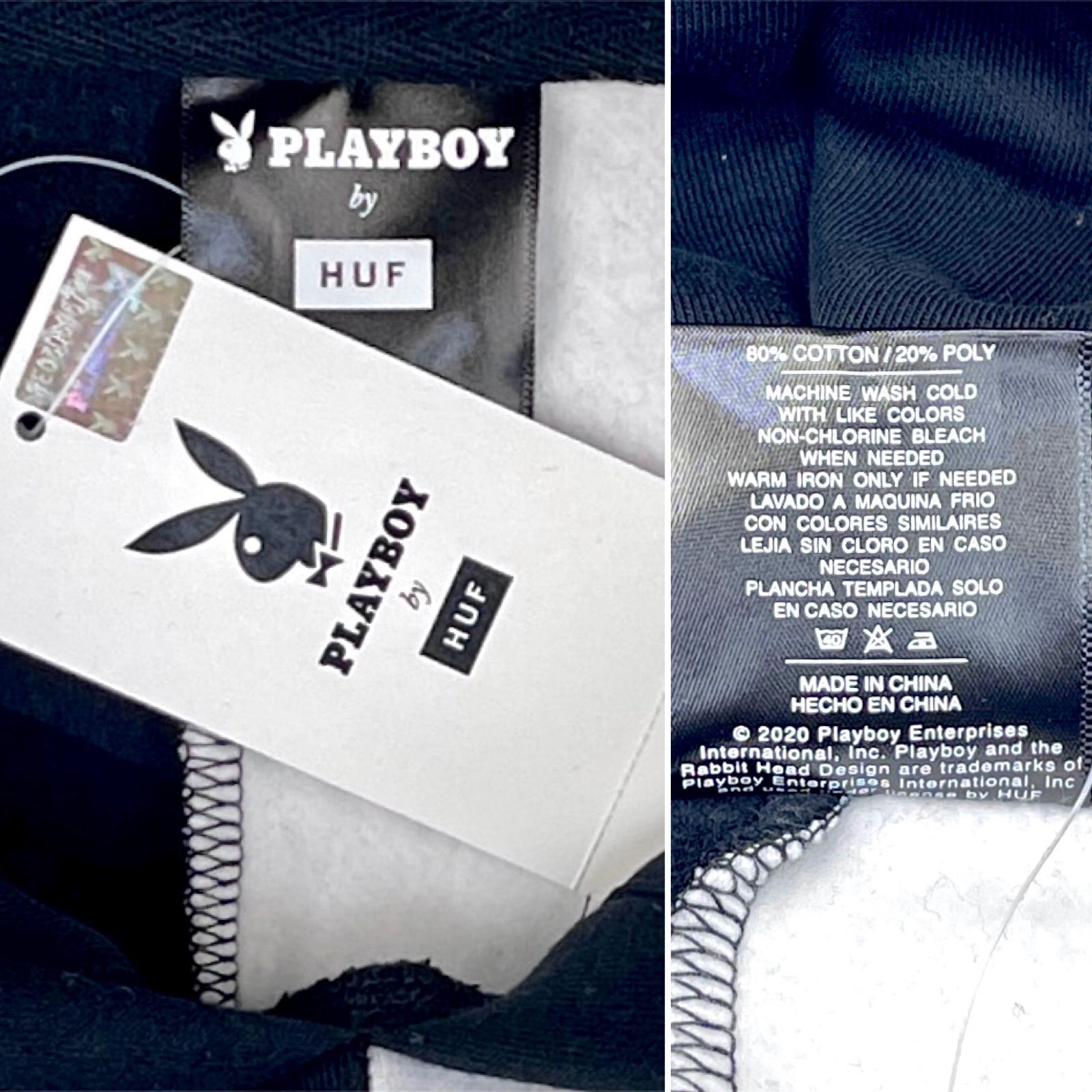 HUF ハフ PLAYBOY プレイボーイ コラボ うさぎ ラビット ワンポイント