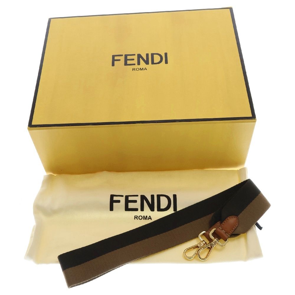 FENDI (フェンディ) ズッカ マンマバケット 2WAYバック ブルー  