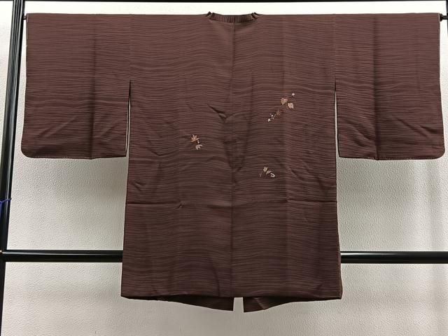 平和屋着物＃道行コート　ロング丈　総刺繍　枝葉文　正絹　逸品　未使用　BAAT8970gt 平和屋着物＃道行コート ロング丈 総刺繍 枝葉文 正絹 逸品 未使用