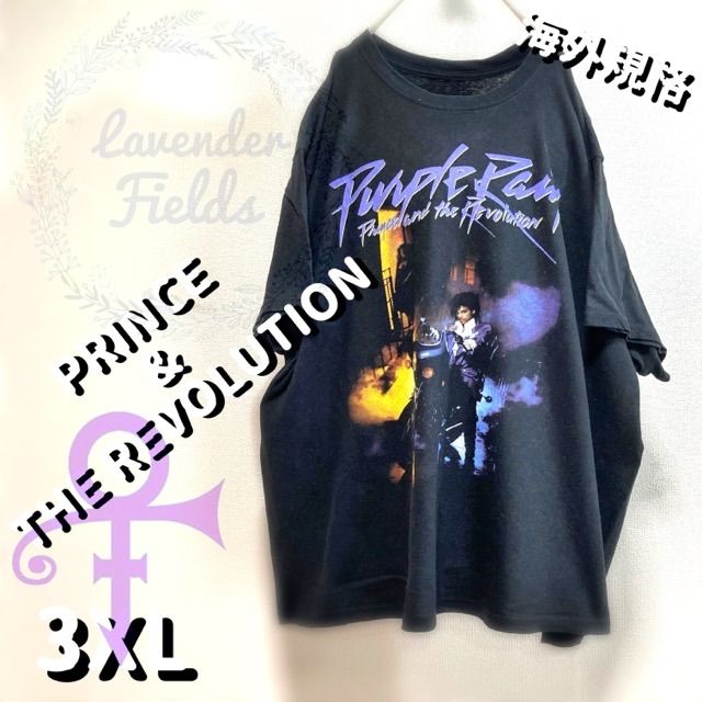 PRINCEバンドTシャツプリンス&ザレボリューション大きいサイズパープル