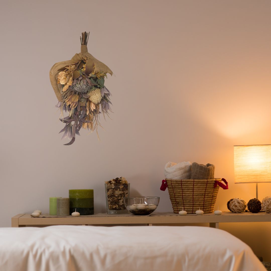 造花】ドライ風造花 店舗装飾 サロン装飾 枯れないお花 スワッグ 壁