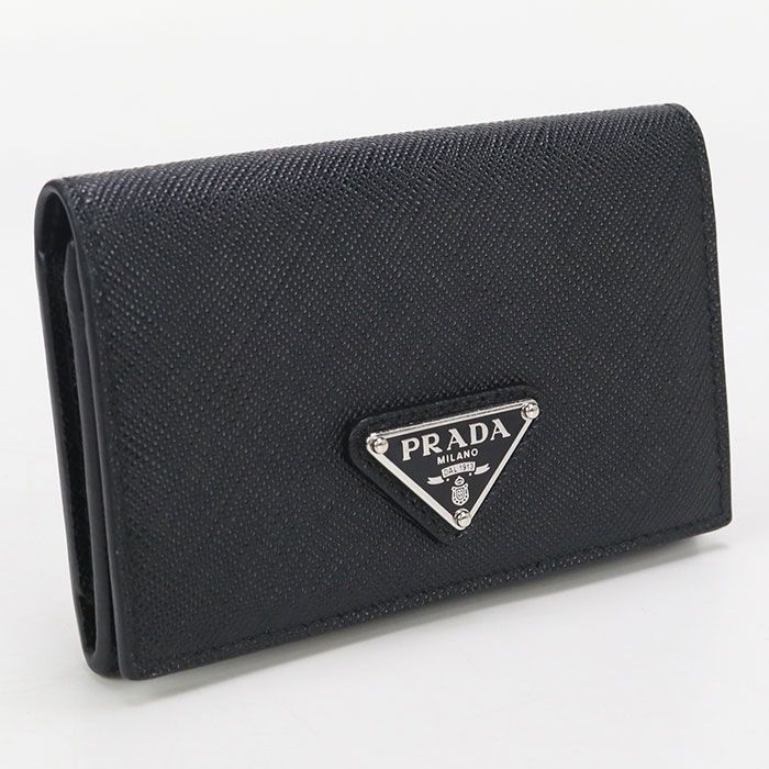 【未使用】PRADA 名刺入れ サフィアーノレザー ホワイト 1MC110 White Saffiano leather card holder | PRADA