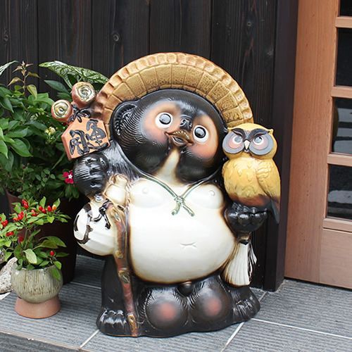 信楽焼たぬきの置物タヌキ一本狸