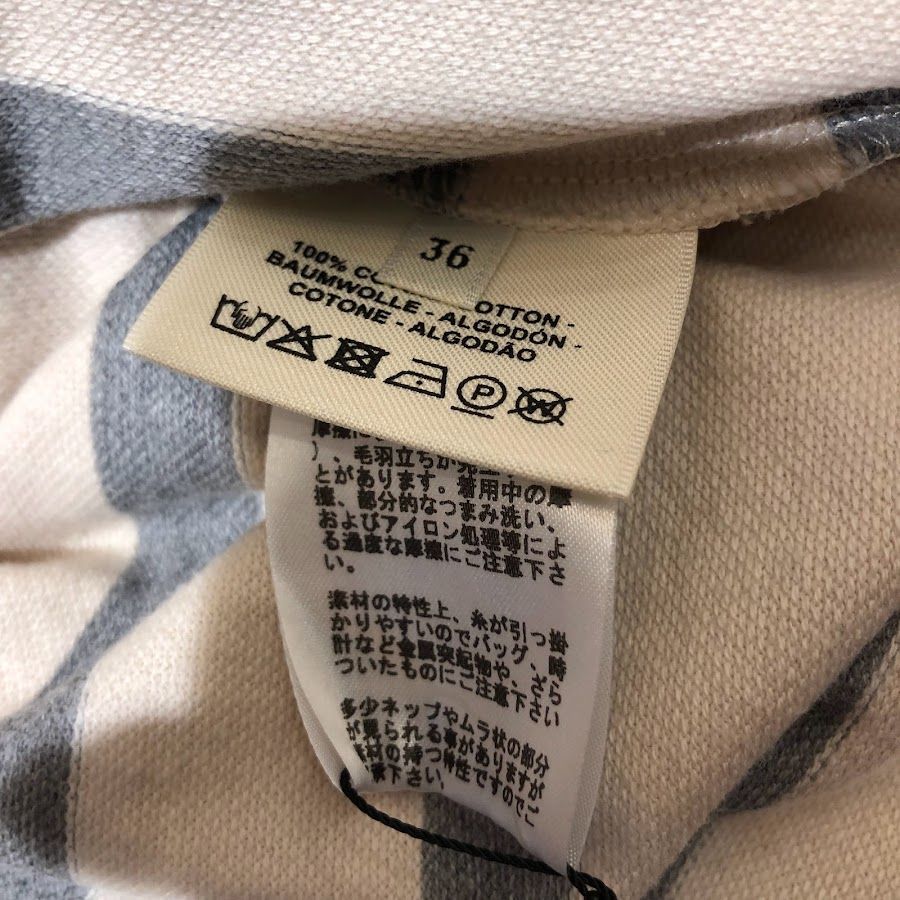 エルメス　Tシャツ36 エルメスTシャツ 刺繍入りポケット 36レディース