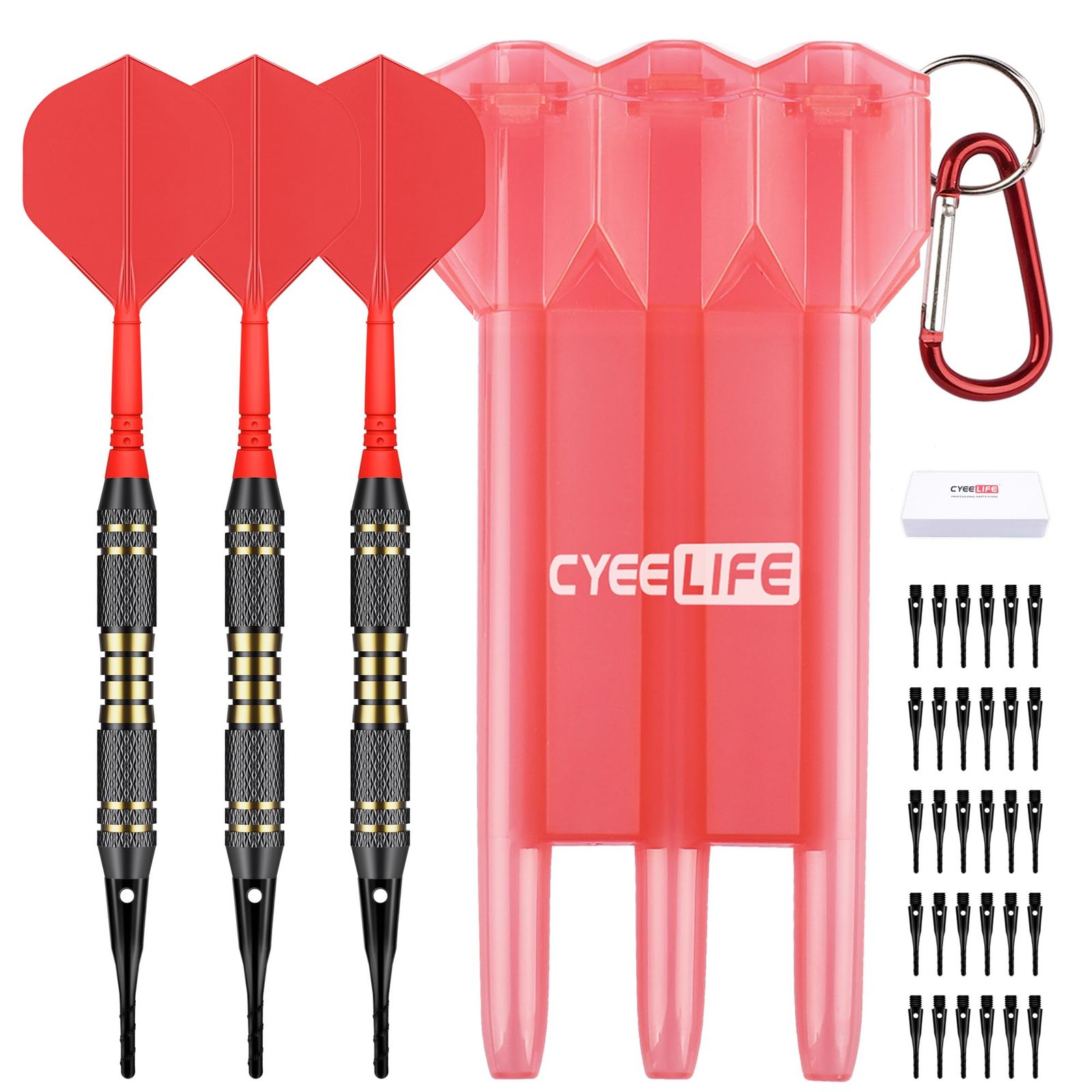 迅速発送】CyeeLifeダーツプラスティックチップ- プロソフト