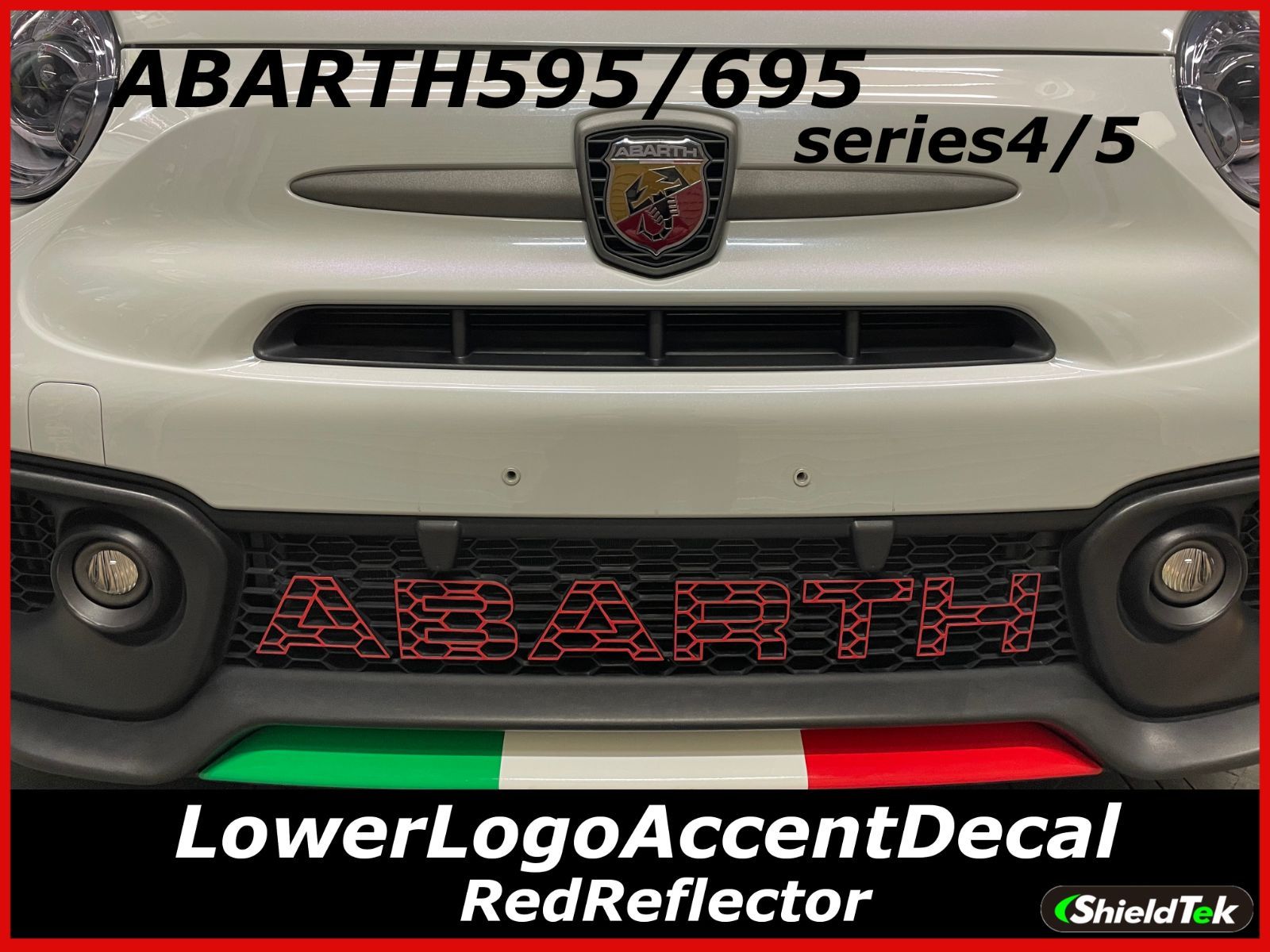 メルカリShops - ABARTH595 アバルト595 ロアロゴアクセントデカール レッド